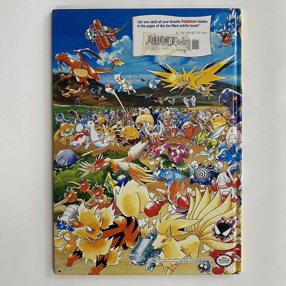Let's Find Pokemon! Art by Kazunori Aihara 1999 Hardcover Vintage Book - Picture 2 of 5
